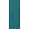 Ekena Millwork Americraft 6-Board Wood 2 Equal Panel Frmd Board-n-Batten Shutters w/Dbl Z-Bar, ARW102BF621X45ANH, PR ARW102BF621X45ANH - alternate 2